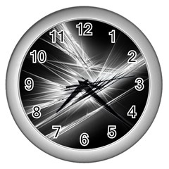 Big Bang Wall Clocks (silver)  by ValentinaDesign