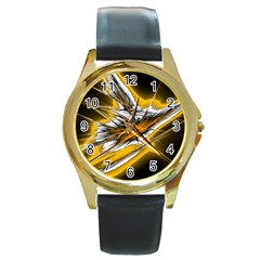 Big bang Round Gold Metal Watch
