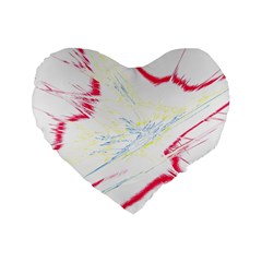 Big Bang Standard 16  Premium Heart Shape Cushions by ValentinaDesign