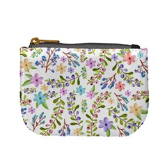 Twigs And Floral Pattern Mini Coin Purses