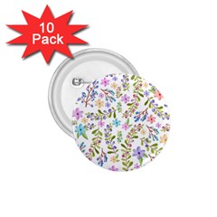 Twigs And Floral Pattern 1 75  Buttons (10 Pack)