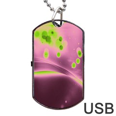 Lights Dog Tag Usb Flash (two Sides) by ValentinaDesign