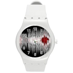 Light Round Plastic Sport Watch (m) by ValentinaDesign