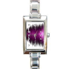 Light Rectangle Italian Charm Watch by ValentinaDesign