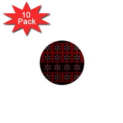 Dark Tiled Pattern 1  Mini Magnet (10 Pack)  by linceazul