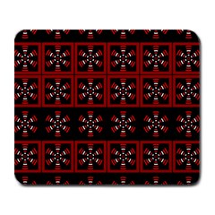 Dark Tiled Pattern Large Mousepads by linceazul