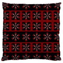 Dark Tiled Pattern Large Cushion Case (one Side) by linceazul