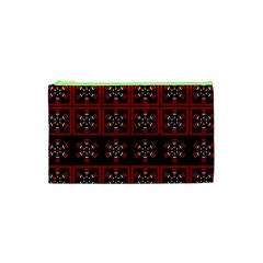 Dark Tiled Pattern Cosmetic Bag (xs) by linceazul