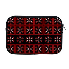 Dark Tiled Pattern Apple Macbook Pro 17  Zipper Case by linceazul