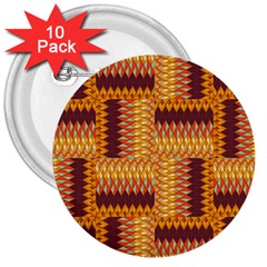 Geometric Pattern 3  Buttons (10 Pack)  by linceazul