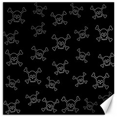 Skull Pattern Canvas 20  X 20   by ValentinaDesign