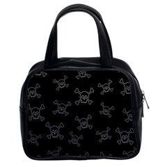 Skull Pattern Classic Handbags (2 Sides) by ValentinaDesign