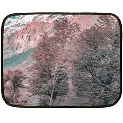 Gravel Empty Road Parque Nacional Los Glaciares Patagonia Argentina Double Sided Fleece Blanket (mini)  by dflcprints