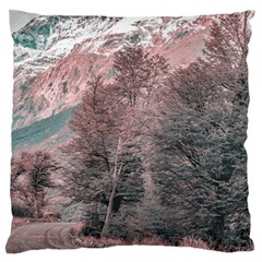 Gravel Empty Road Parque Nacional Los Glaciares Patagonia Argentina Large Flano Cushion Case (one Side) by dflcprints