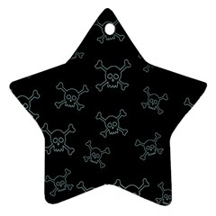 Skull Pattern Star Ornament (two Sides) by ValentinaDesign