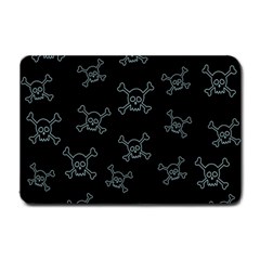 Skull Pattern Small Doormat  by ValentinaDesign