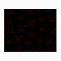 Skull Pattern Small Glasses Cloth (2-side) by ValentinaDesign