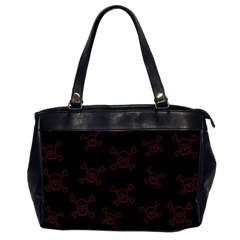 Skull Pattern Office Handbags (2 Sides)  by ValentinaDesign