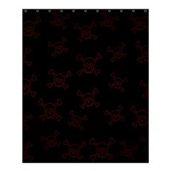 Skull Pattern Shower Curtain 60  X 72  (medium)  by ValentinaDesign