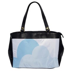 Cloud Sky Blue Decorative Symbol Office Handbags by Nexatart