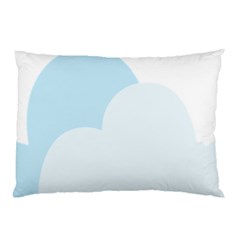 Cloud Sky Blue Decorative Symbol Pillow Case (two Sides)