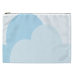 Cloud Sky Blue Decorative Symbol Cosmetic Bag (xxl)  by Nexatart
