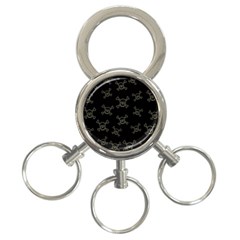 Skull Pattern 3-ring Key Chains by ValentinaDesign