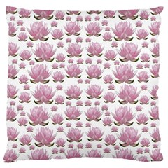 Lotus Large Cushion Case (two Sides) by ValentinaDesign