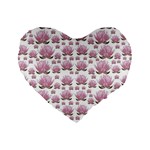 Lotus Standard 16  Premium Heart Shape Cushions Front