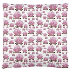 Lotus Large Flano Cushion Case (one Side) by ValentinaDesign