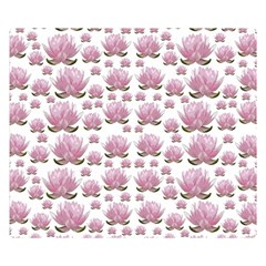 Lotus Double Sided Flano Blanket (small)  by ValentinaDesign