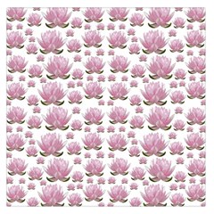 Lotus Large Satin Scarf (square) by ValentinaDesign