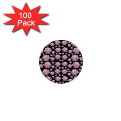 Lotus 1  Mini Buttons (100 Pack)  by ValentinaDesign