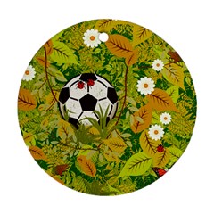 Ball On Forest Floor Ornament (round) by linceazul
