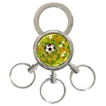 Ball On Forest Floor 3-Ring Key Chains Front