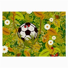 Ball On Forest Floor Large Glasses Cloth (2-side) by linceazul