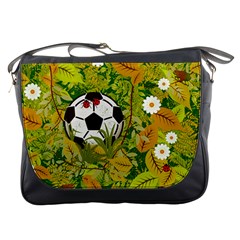 Ball On Forest Floor Messenger Bags by linceazul