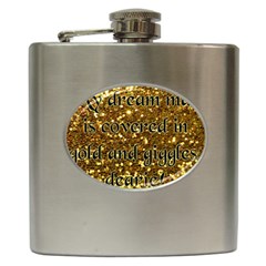 Covered In Gold! Hip Flask (6 Oz) by badwolf1988store