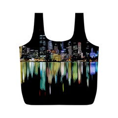 City Panorama Full Print Recycle Bags (m)  by Valentinaart