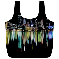 City Panorama Full Print Recycle Bags (l)  by Valentinaart