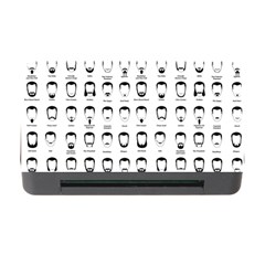 Beard Types Pattern Memory Card Reader With Cf by Valentinaart