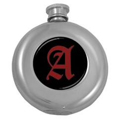 The Scarlet Letter Round Hip Flask (5 Oz) by Valentinaart