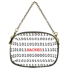 Binary Black Cyber Data Digits Chain Purses (one Side)  by Nexatart