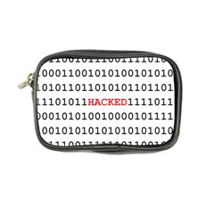 Binary Black Cyber Data Digits Coin Purse by Nexatart