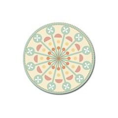 Blue Circle Ornaments Magnet 3  (Round)