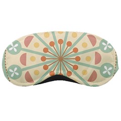 Blue Circle Ornaments Sleeping Masks