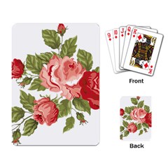 Flower Rose Pink Red Romantic Playing Card by Nexatart