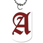 The Scarlet Letter Dog Tag (One Side) Front