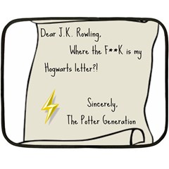 Dear J K  Rowling    Double Sided Fleece Blanket (mini)  by badwolf1988store