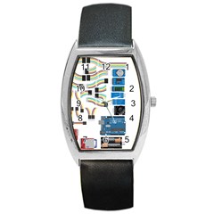 Arduino Arduino Uno Electronic Barrel Style Metal Watch by Nexatart